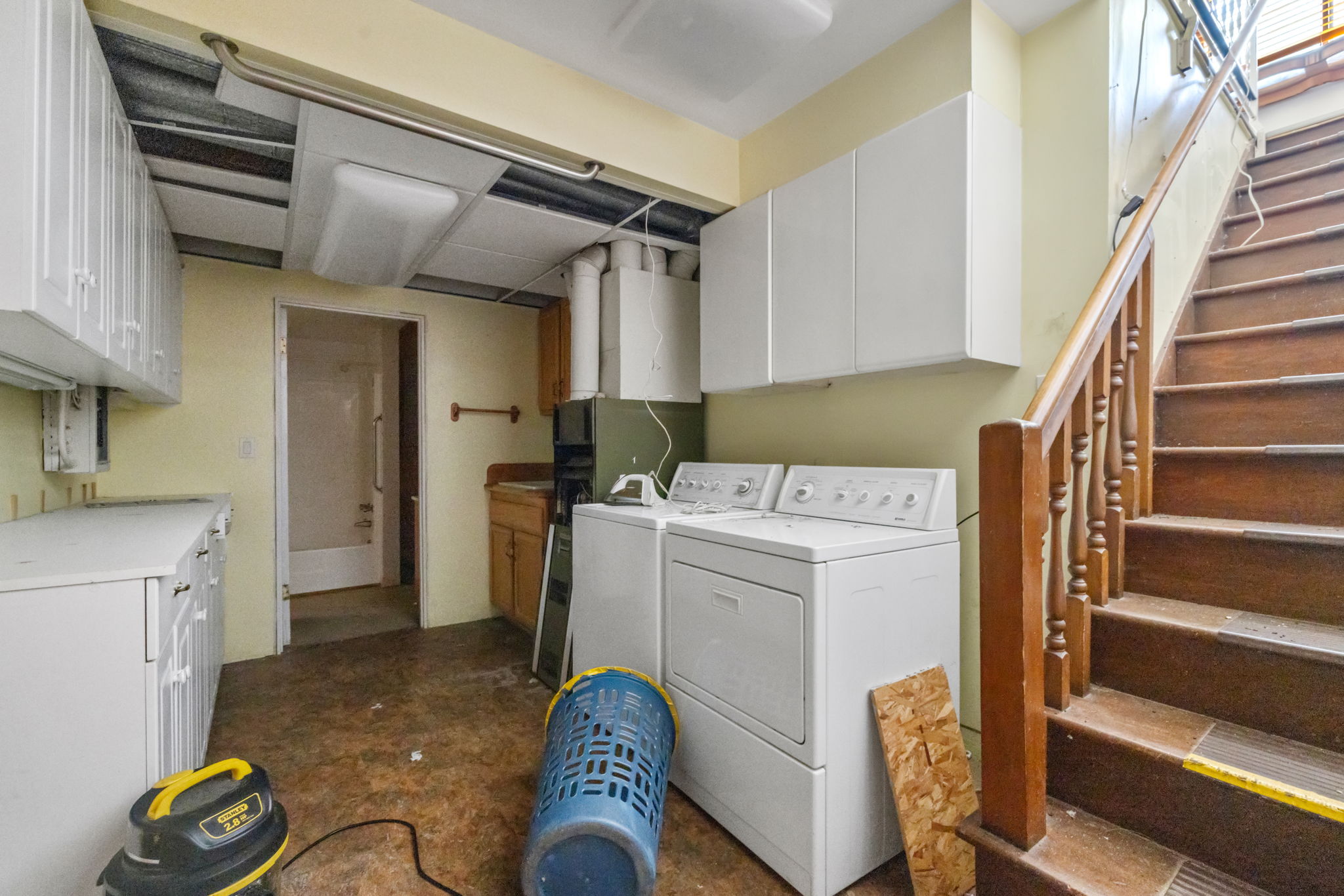 Laundry Room and Stairs