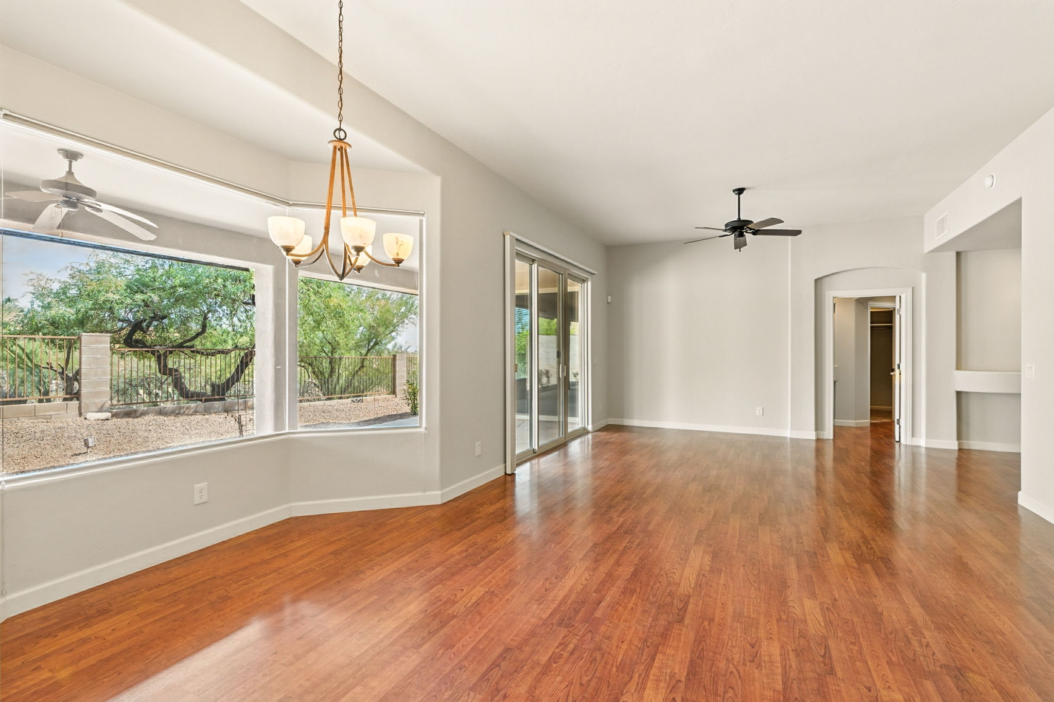Window walls fill the space with natural light