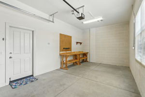 Insulated single-stall garage is HVAC-ready and has direct access from the hallway