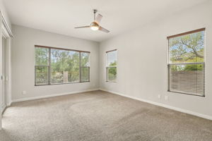 The spacious owner's suite feels like a private retreat