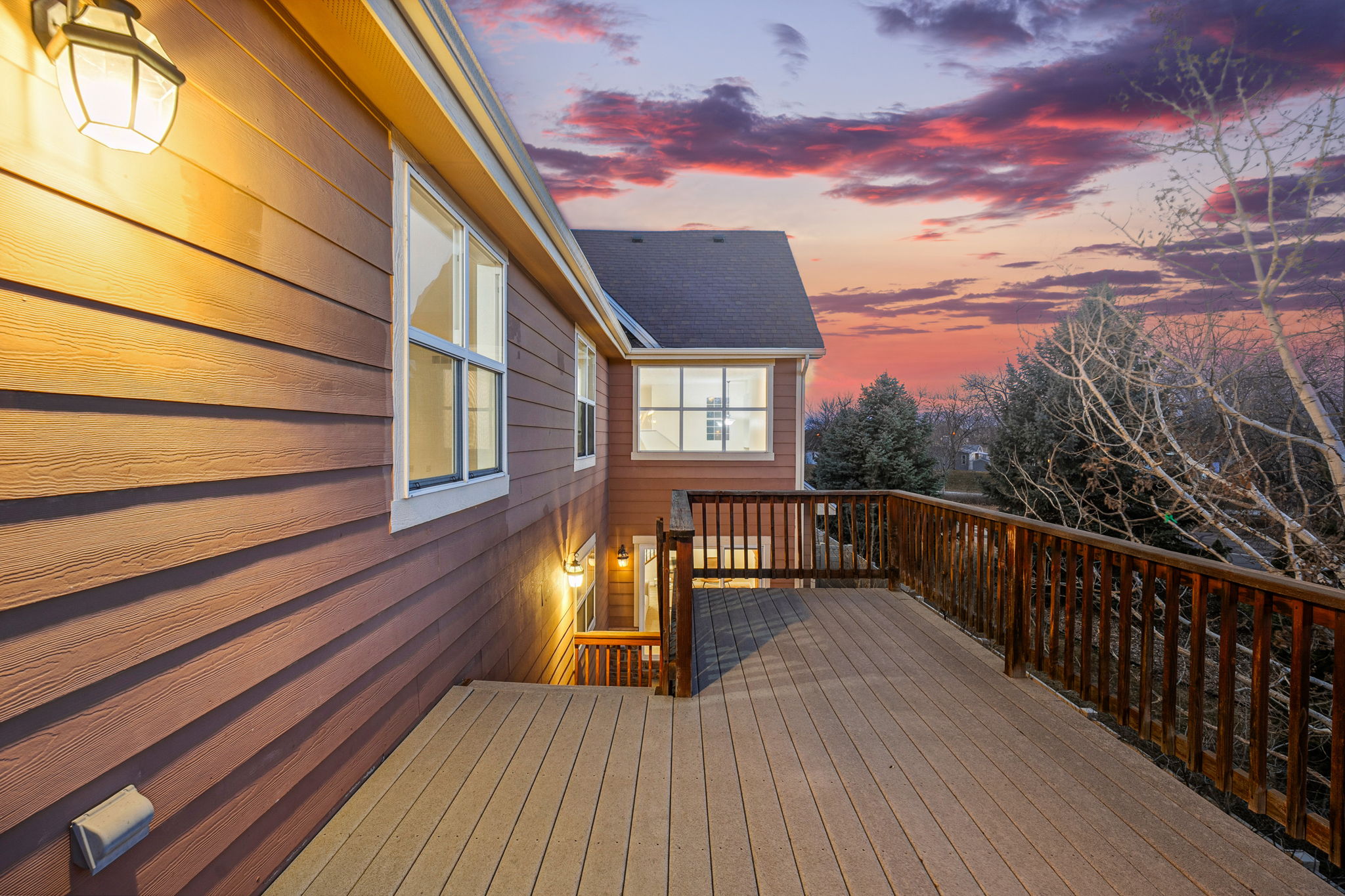 Deck off bonus room