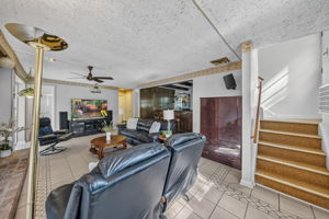 Family Room -Ground Level-Back Staircase to Kitchen