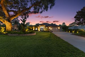 Twilight Front Elevation