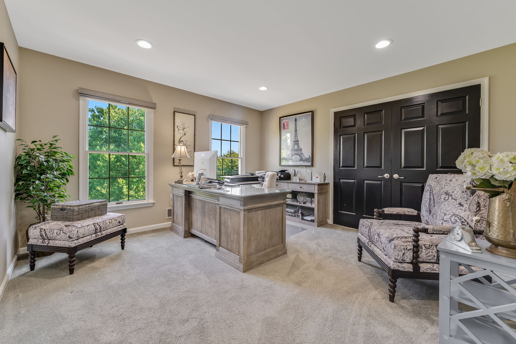 BEDROOM 3 Recessed Lighting, Double Door Closet. Wall-to-Wall Carpeting