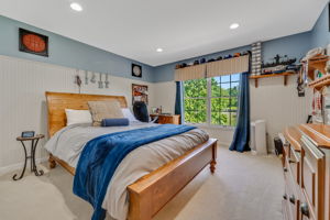 BEDROOM 2 Recessed Lighting, Wainscoting, Double Closet, Wall-to-Wall Carpet