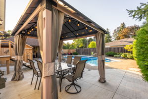 Gazebo & Dining Set Included