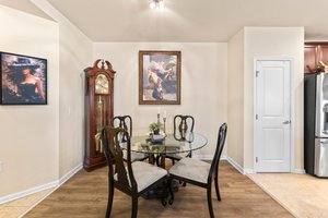 Spacious dining area