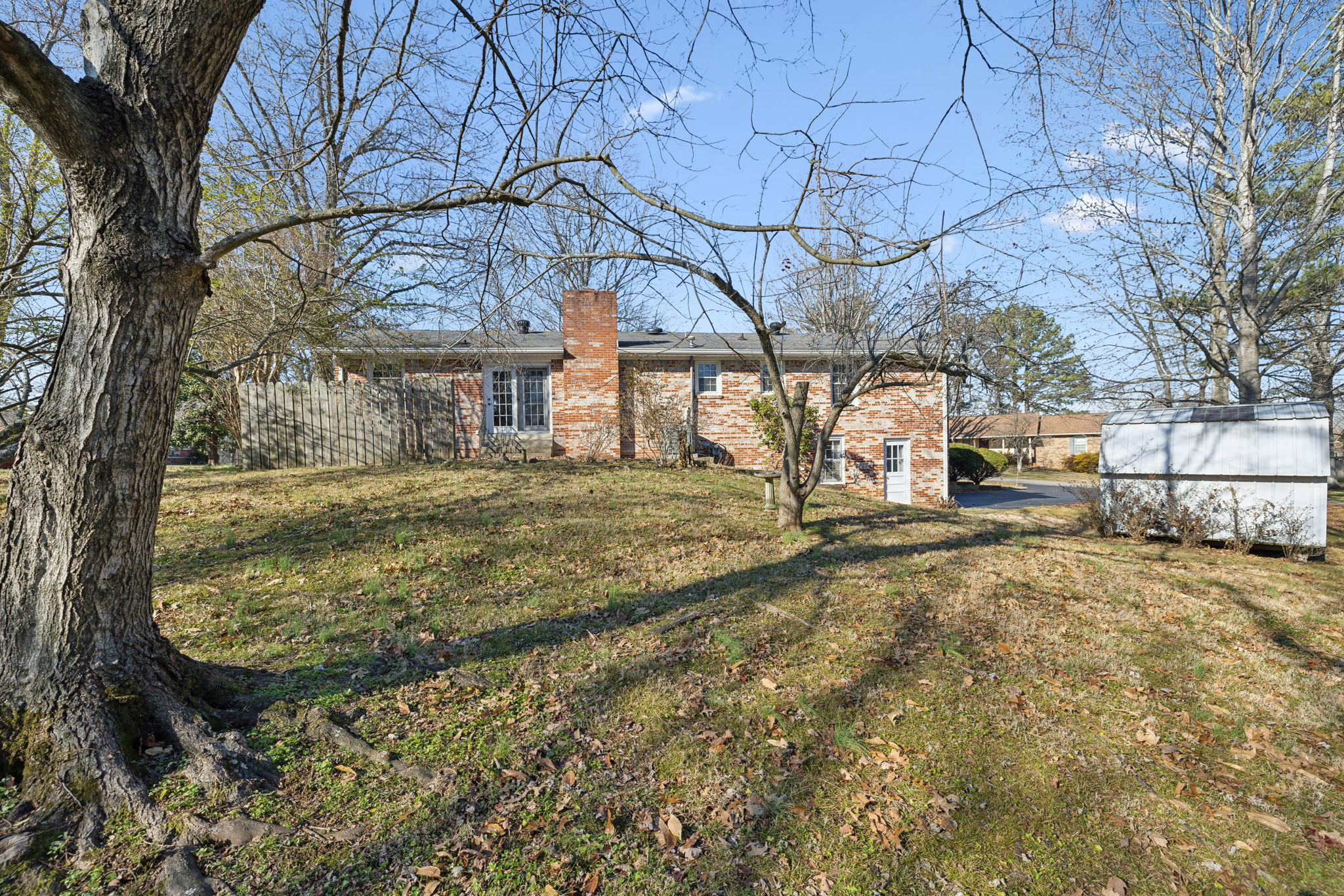 Home is all brick and has a solar powered attic fan to help keep cool in the summer