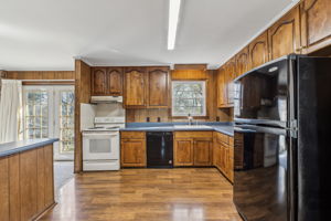 Plenty of cabinet space and drawers.