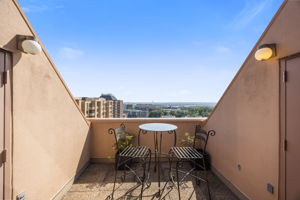 Private Balcony of the living room with spectacular city views including monuments!