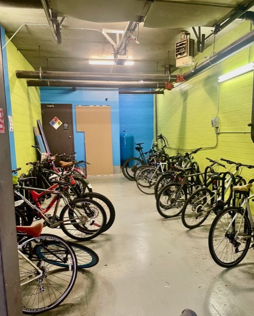 Bike Storage Area on ground Level