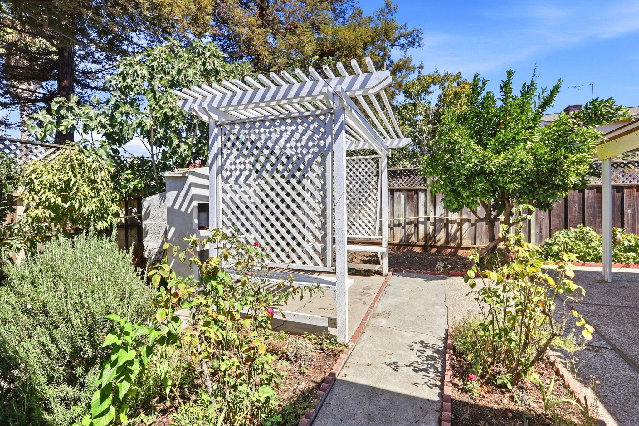 Large Backyard for Herb & Vegetable Garden