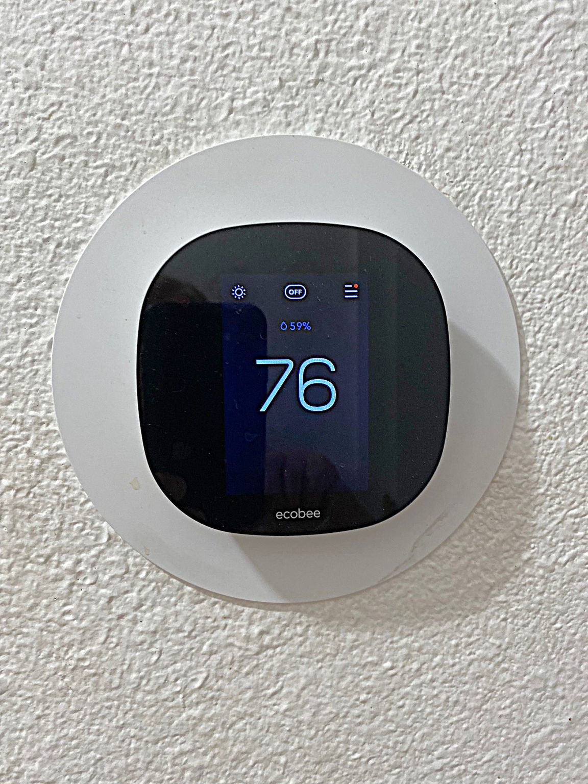 Digital Thermostat in Hallway