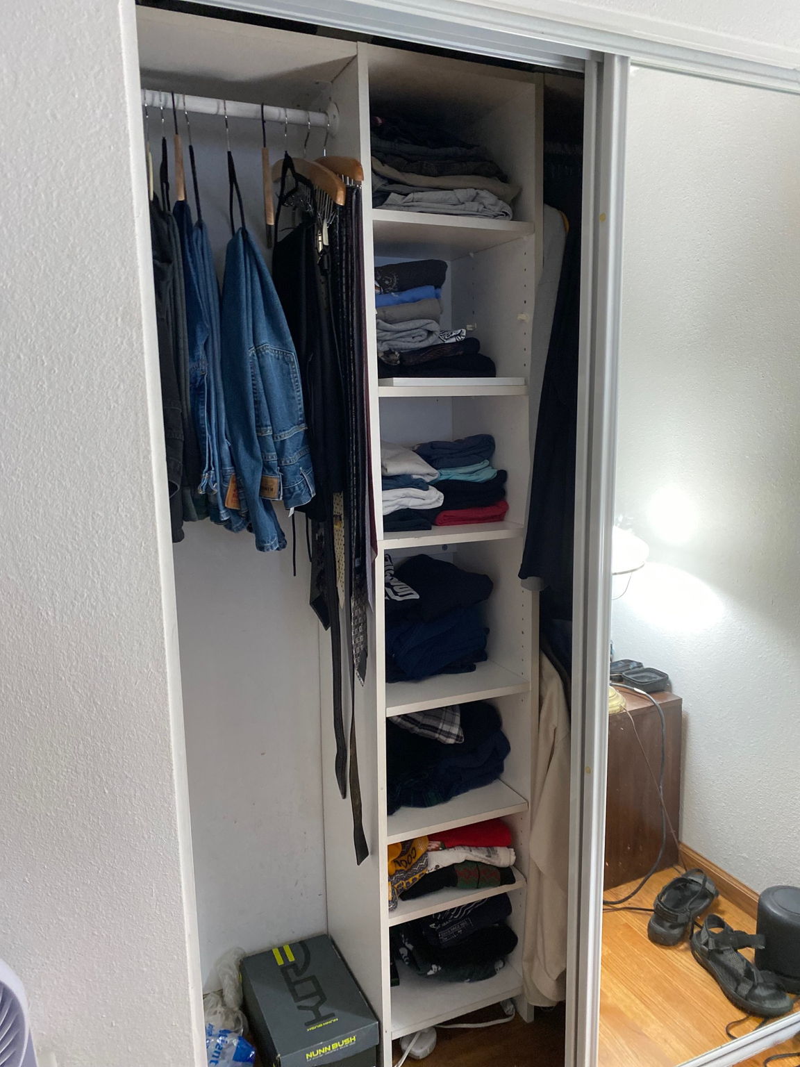 Master BR Mirrored Sliding Door Closet