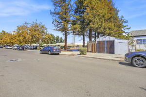 View of Huge 14'x37' Shed to Park Work Truck & Boat is accessible from both Aetna Way & the Backyard!