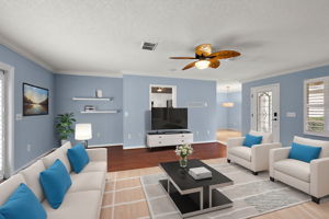 Living Room-Virtually Staged