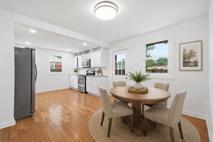 virtually staged dining/kitchen