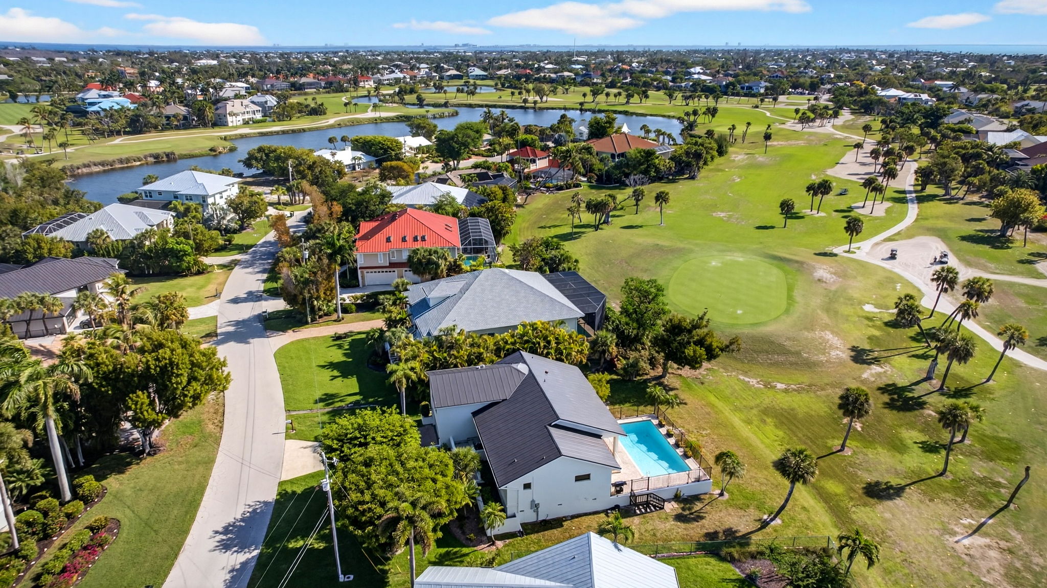 Aerial Side Exterior