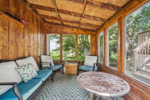 Screened-in Porch off Garage