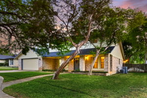 Front of Home at Sunset