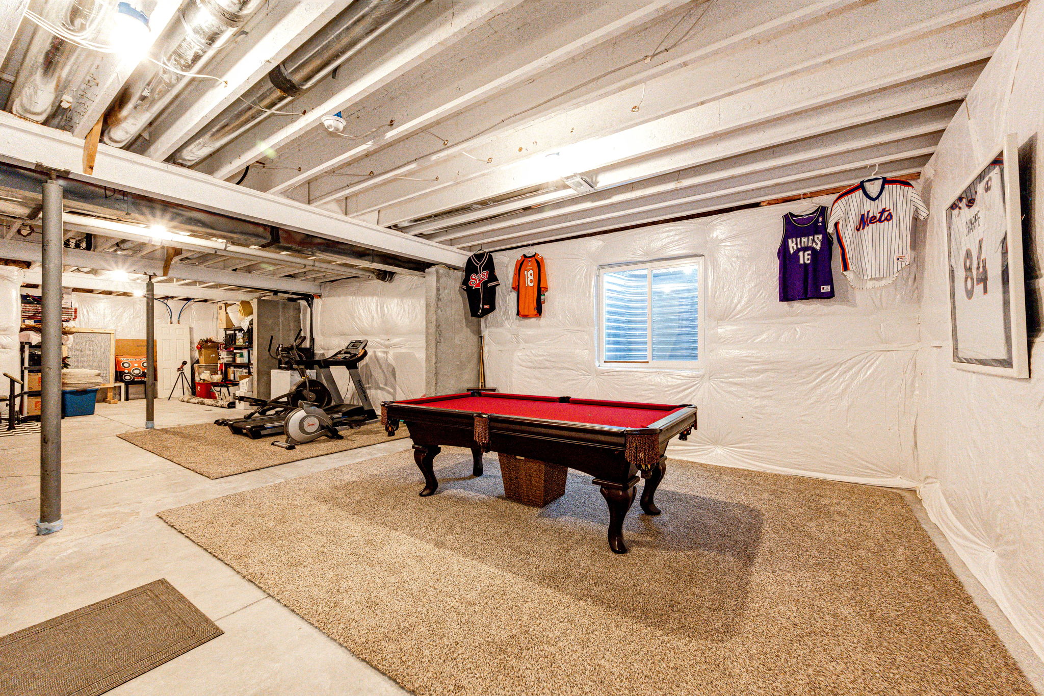 Basement gaming area