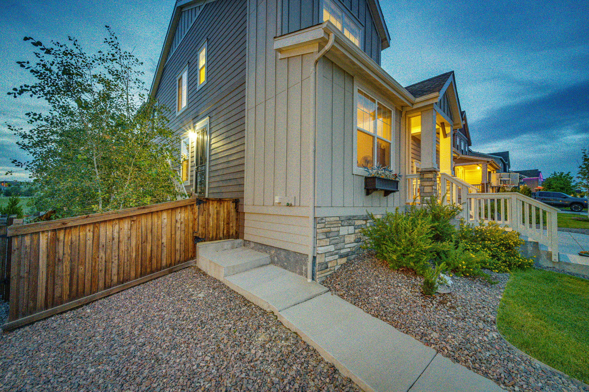 Side entrance for attached ADU