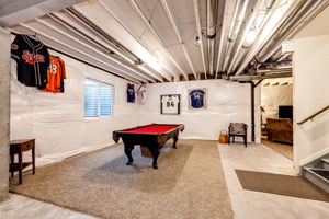 Basement gaming area