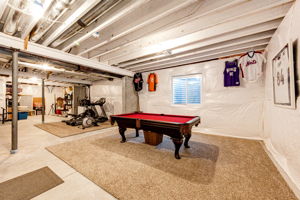 Basement gaming area