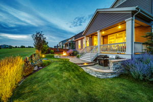 Backyard with BBQ area