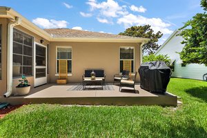 Rear Patio with Fabulous Golf Front Views of Hacienda Hills Golf Course!