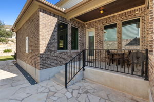 Patio on side