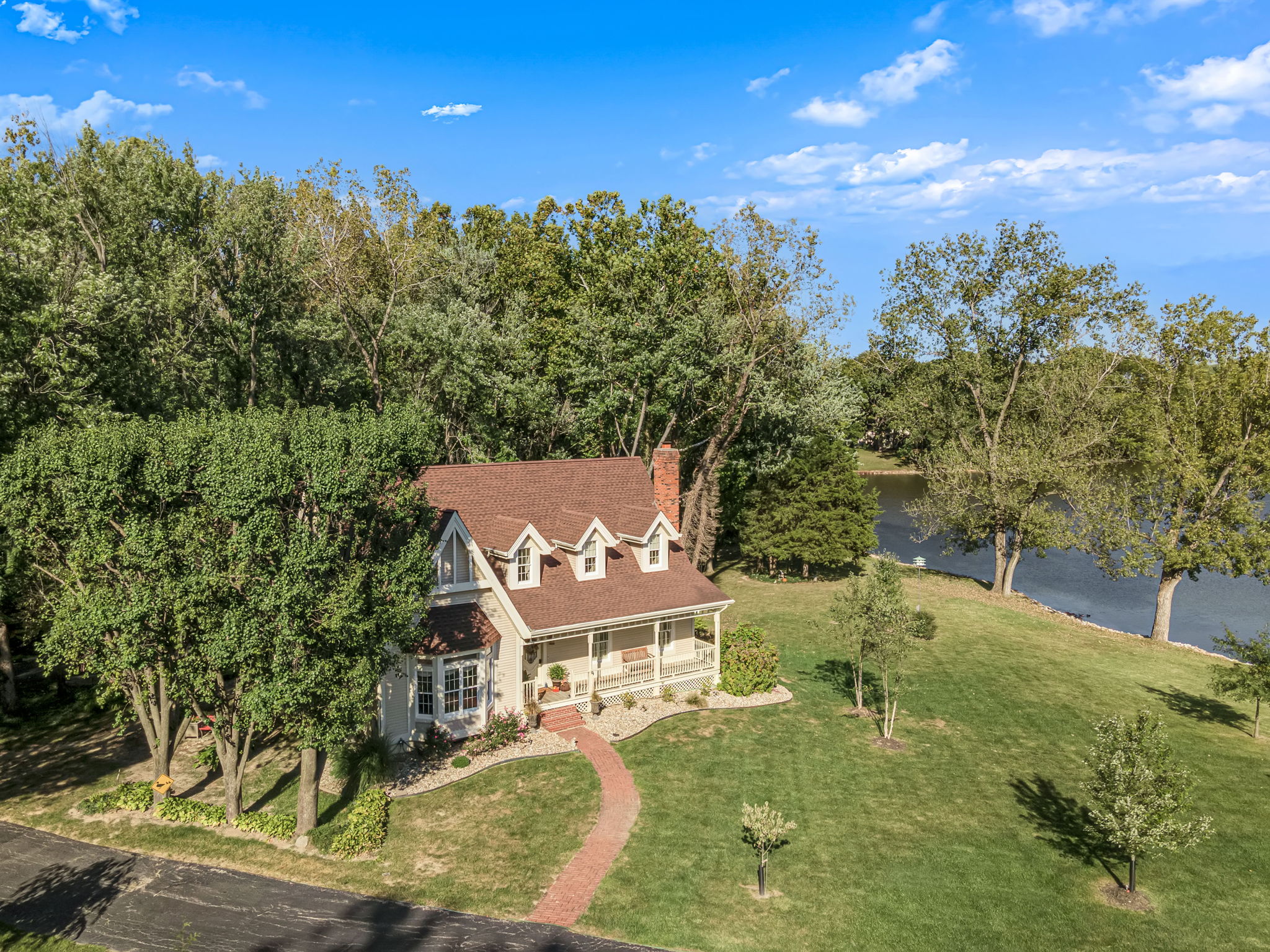 Plenty of Privacy, Grassy Yard Space & Views of the Lake
