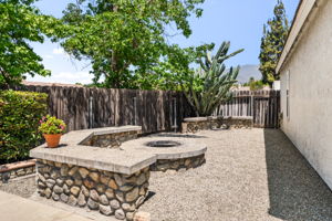 Built-In Firepit and Seating