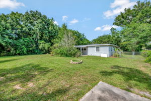 Huge Fenced Backyard, Firepit