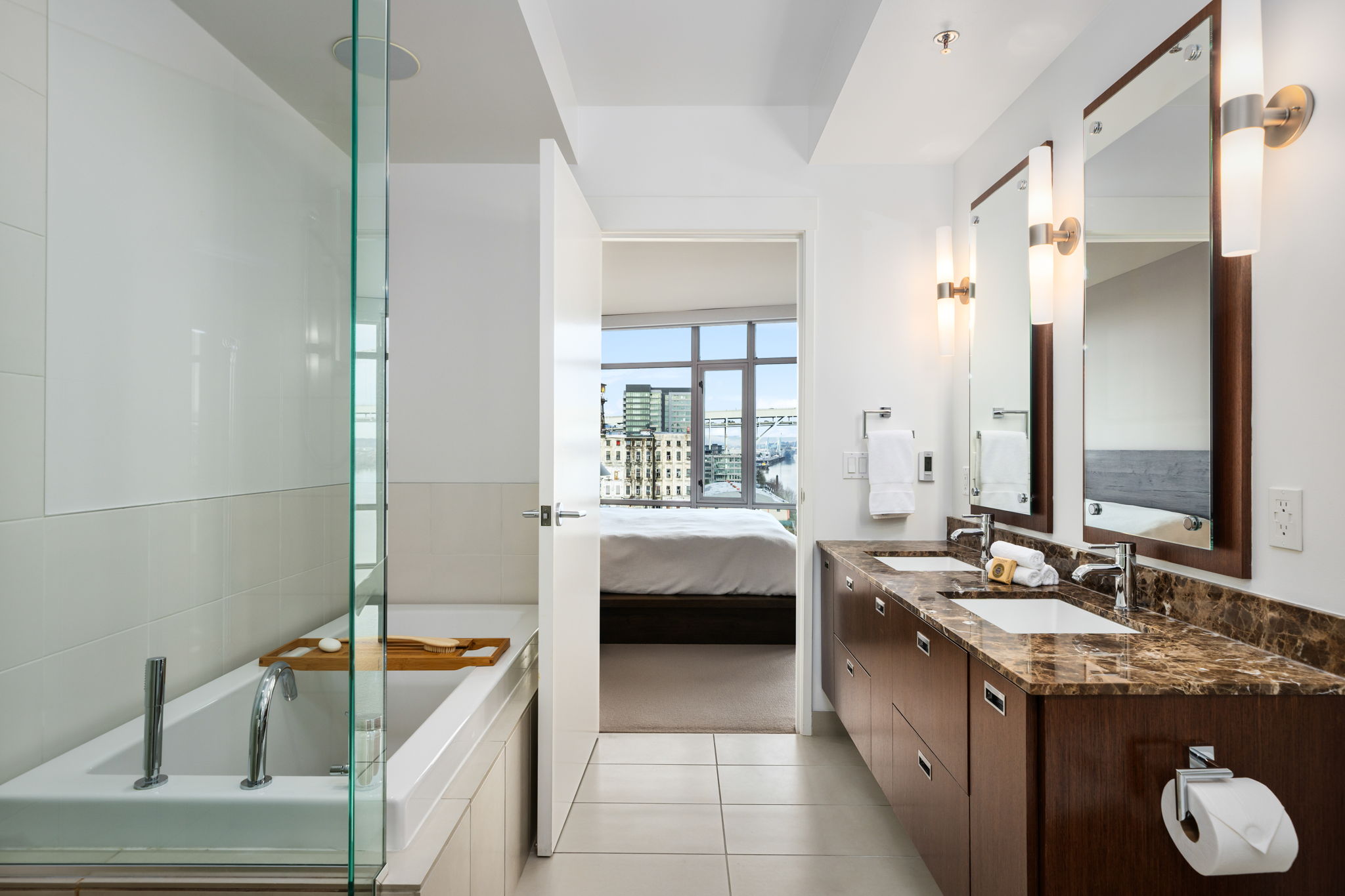 Luxury spa primary suite