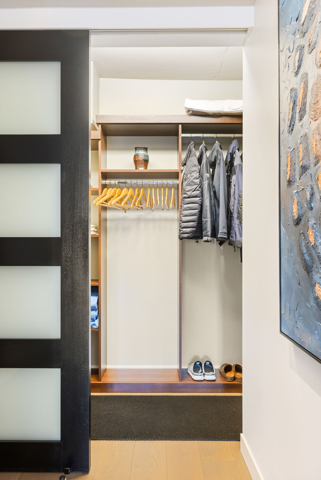 Entry walk in closet - extensive storage