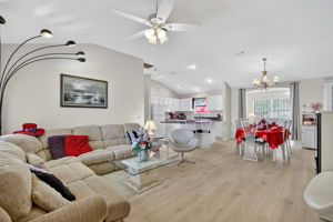 Living, Dining, and Kitchen