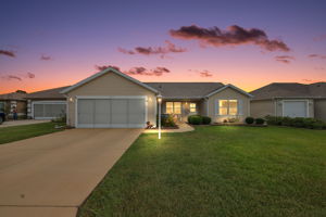 Twilight Front Elevation