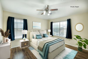Primary Bedroom Virtually Staged