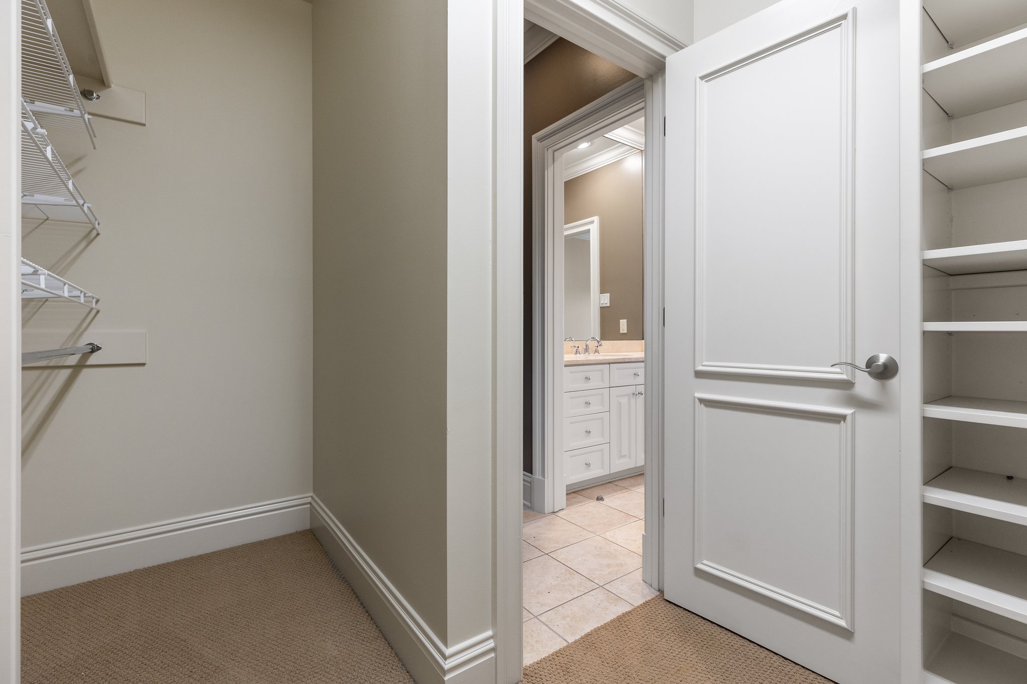 upstairs closet