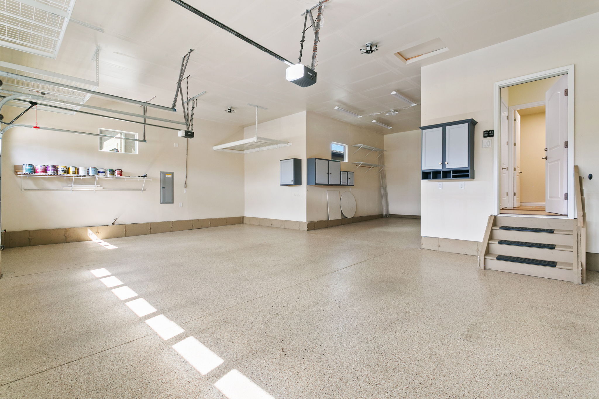 4-Car Garage - Finished & Epoxy Flooring