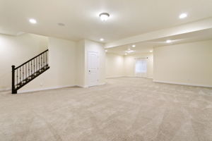 Recreation Room in Basement