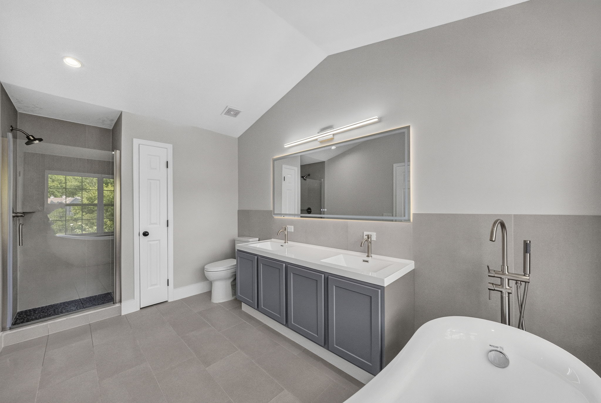 Newly Updated Primary Bathroom with Stall Shower