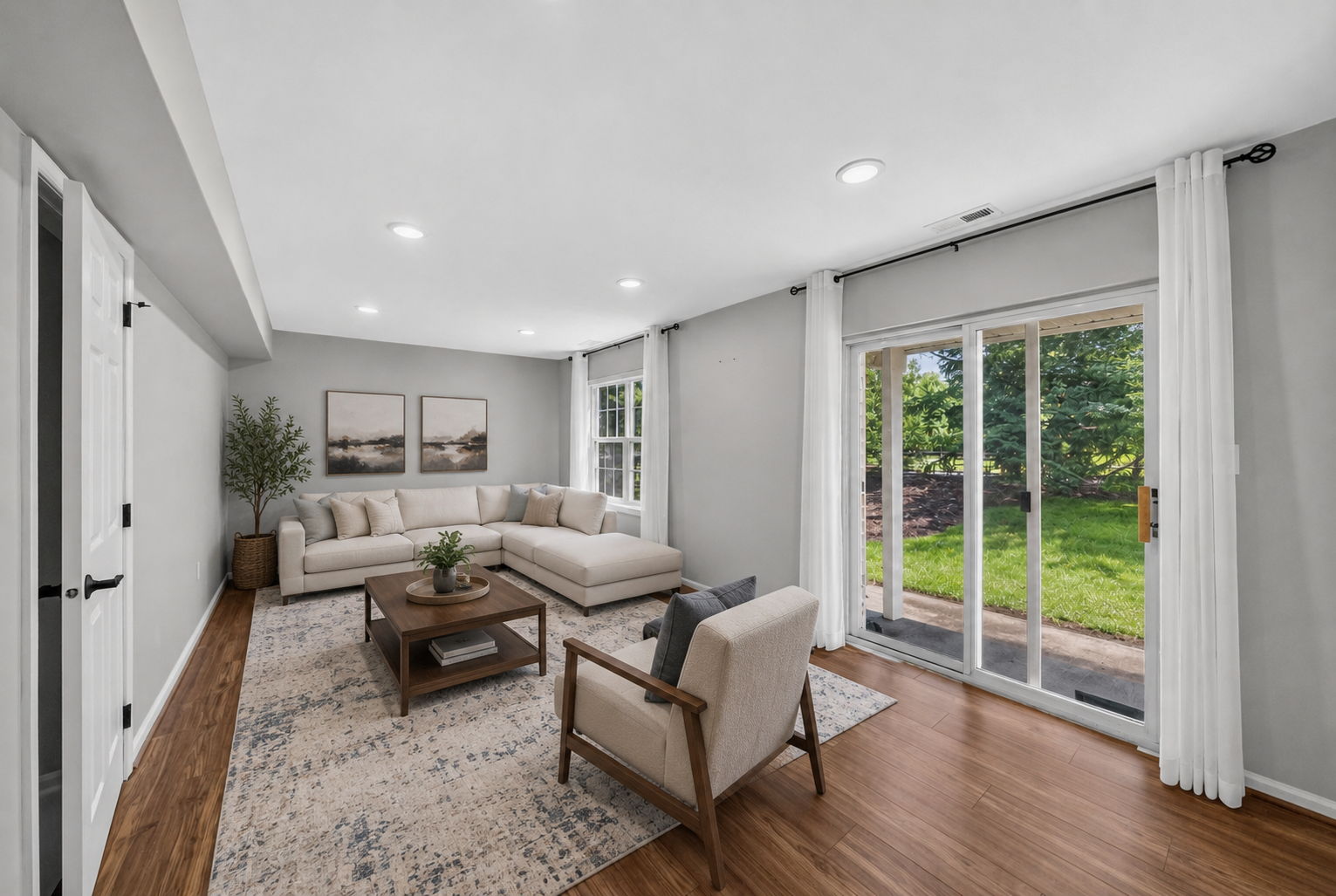 1st floor Living Room - VIRTUALLY STAGED