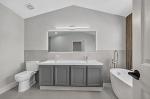 Newly Updated Primary Bathroom with Dual Sinks