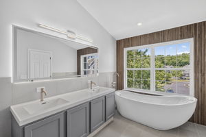 Newly Updated Primary Bathroom with Soaking Tub
