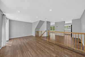 2nd floor Living Room looking into Dining Room