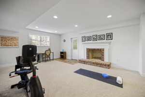 Lower Level with Wood-burning Fireplace