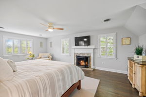 Primary Bedroom with Wood-burning Fireplace