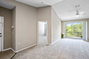 Living Room with View to Primary Bedroom